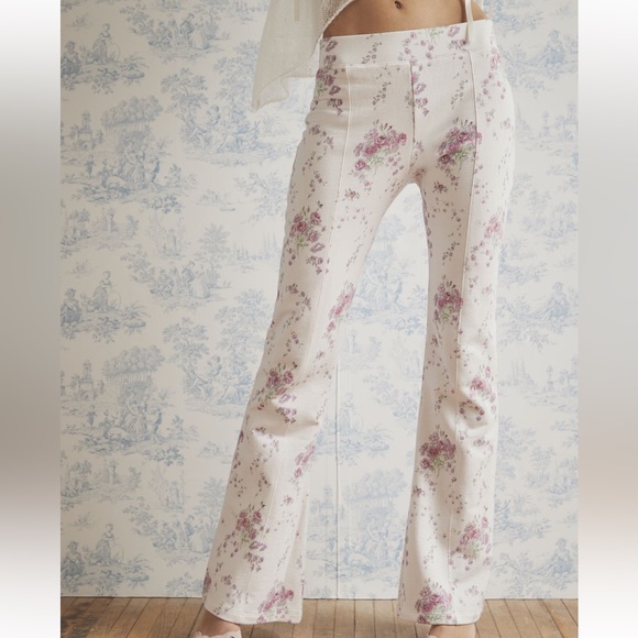 LoveShackFancy Reed Floral Lounge Pant - Picture 5 of 11